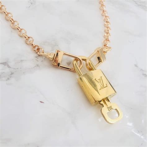 Louis Vuitton padlock necklace